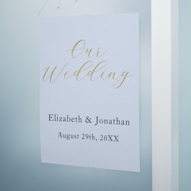 Poster Mariage Bleu Opulent (Créateur téléchargé)