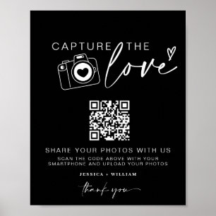 Poster Mariage Capture L'Amour   Partage de photos Code Q