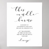 Mariage Cette Bougie Brûle Signer Script Moderne