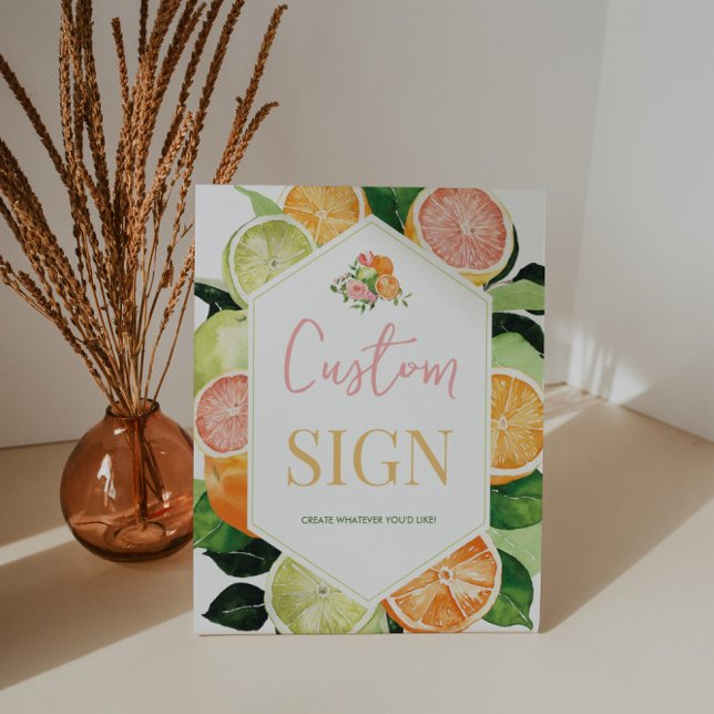 Poster Mariage Citron Personnalisé (Créateur téléchargé)