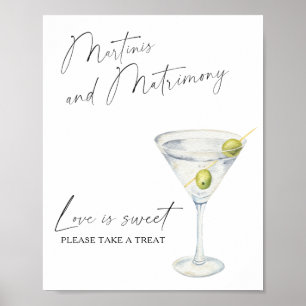 Poster Mariage civilisé Martini L'amour est doux, prenez
