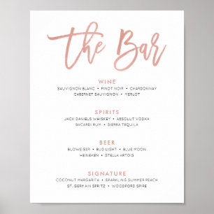 Poster Mariage Conte de Fées Moderne Panneau de Menu de B