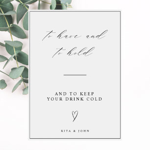 Poster Mariage De Calligraphie Pour Avoir Et Tenir Un Sig