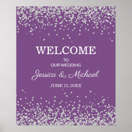 Poster Mariage de chambre de mariée de Parties scintillan