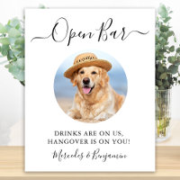 Mariage de chien personnalisé avec photo et boisso