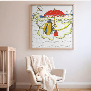 Poster Mariage de conte de fées fantaisiste vintage dans 