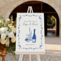 Mariage de dîner illustré avec lettres à la main