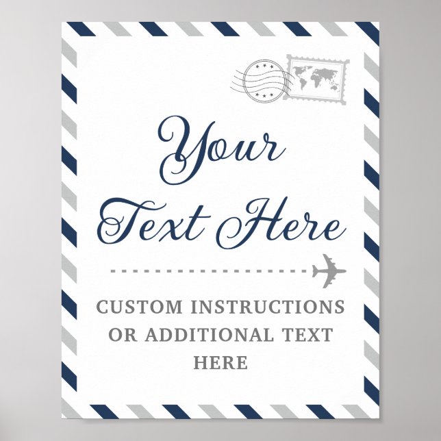 Poster Mariage de Fête des mariées bébé de l'avion de tra (Devant)