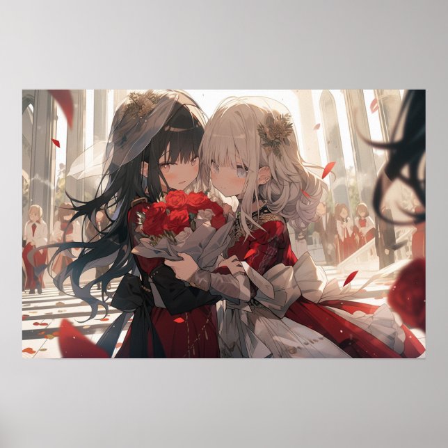 Poster Mariage de la cathédrale lesbienne Anime (Devant)