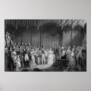 Poster Mariage de la reine Victoria et du prince Albert