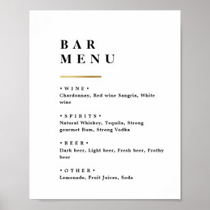 Poster Mariage de la typographie noir et blanc