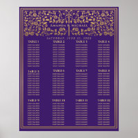 Mariage de l'épée médiévale violette