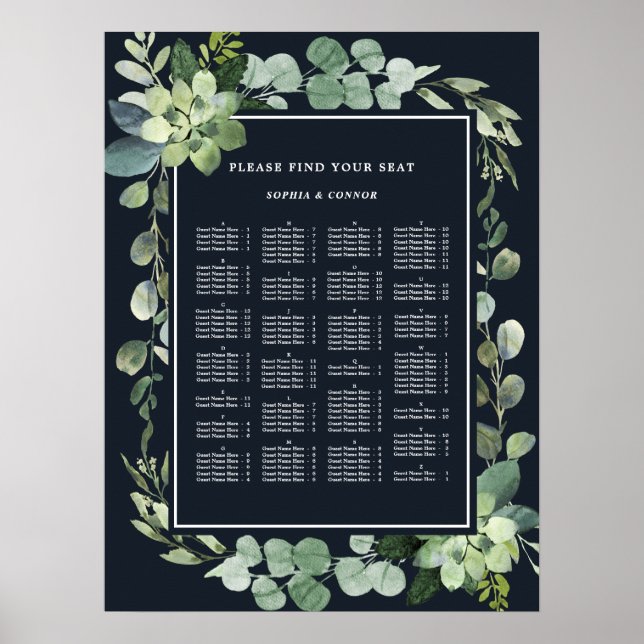 Poster Mariage de l'ordre ALPHABÉTIQUE de la Marine de mi (Devant)