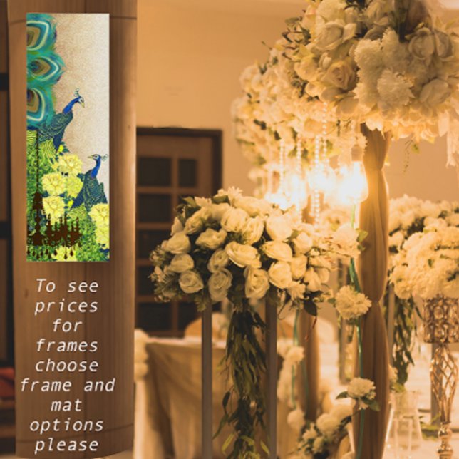 Poster Mariage de lustre Peacock Roaring 20 (Créateur téléchargé)