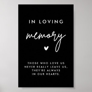 Poster Mariage de mémoire Black In Love Memorial 4x6