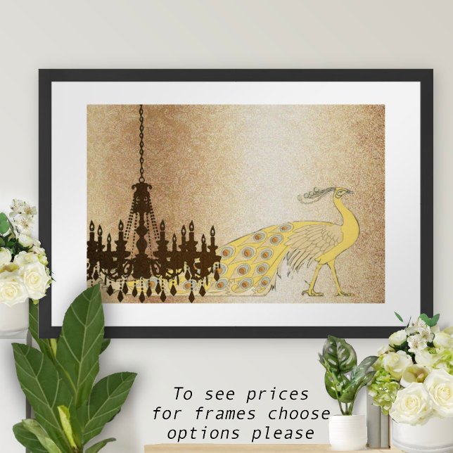 Poster Mariage de Peacock Roaring 20's (Créateur téléchargé)