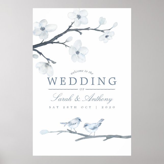 Poster Mariage de printemps sous les fleurs de cerisier (Devant)