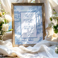Mariage de Toile Bleue Côte Accueil Signal de réce