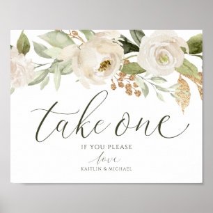 Poster Mariage Élégant S'Il Vous Plaît Prendre Un Signe F