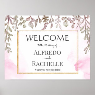 Poster Mariage Floral au Jardin d'Été