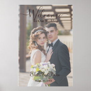Poster Mariage floral rustique Élégant 3D