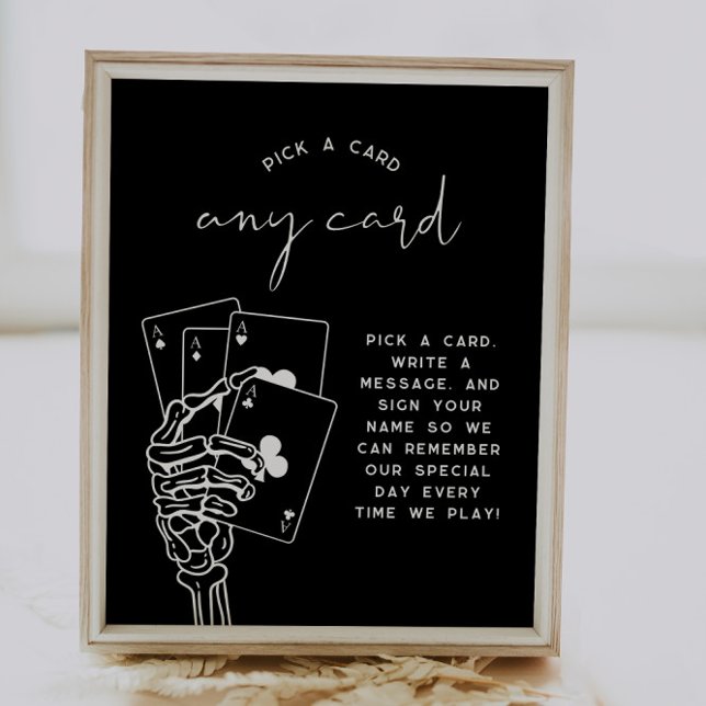 Poster Mariage gothique Choisir Une Carte Guestbook Signa (Créateur téléchargé)