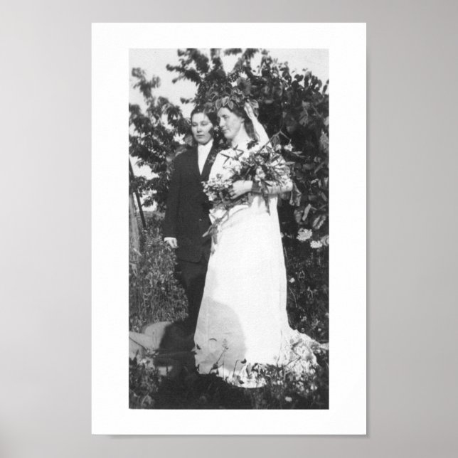 Poster Mariage lesbien vers 1920 (Devant)