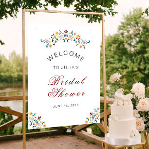 Poster Mariage Motif classique complexe de géométrie vint