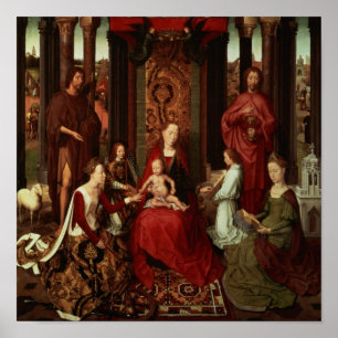 Poster Mariage mystique de St Catherine et d'autres