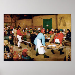 Poster Mariage paysan, Pieter Bruegel