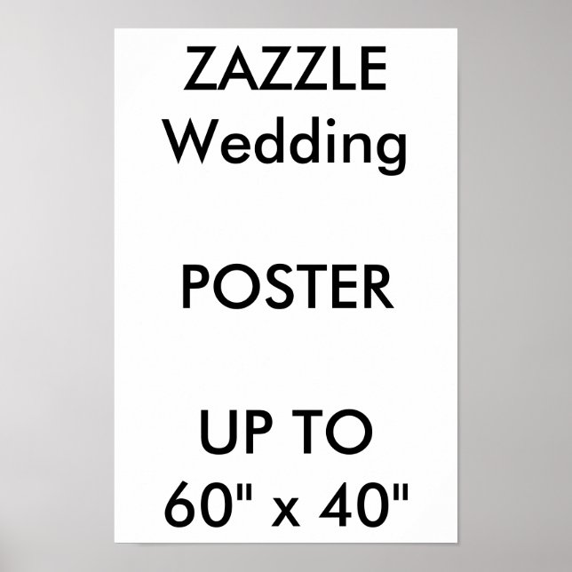 Poster mariage personnalisé 11" x 16,5" Portrait É (Devant)