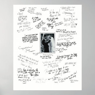Poster Mariage Personnalisé Pour Les Souhaits D'In