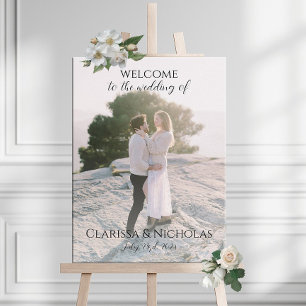 Poster Mariage photo signe d'accueil entièrement personna