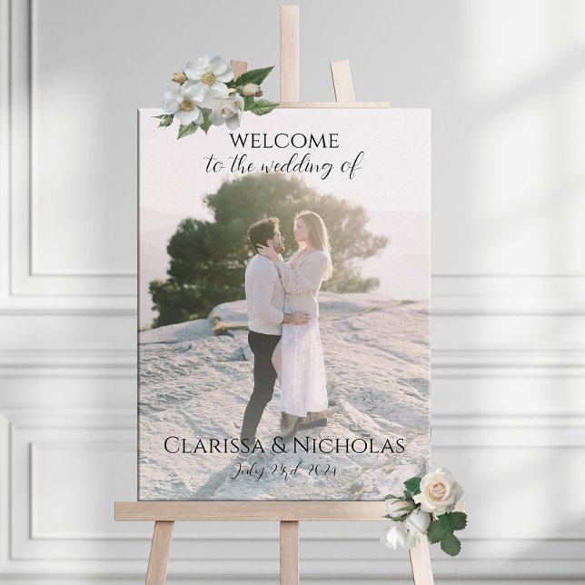Poster Mariage photo signe d'accueil entièrement personna (Créateur téléchargé)