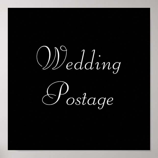 Poster Mariage Postage (Devant)