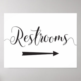 Poster Mariage Réservoirs Signer Directions Droite Flèche