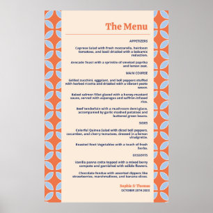 Poster Mariage rétro du milieu du siècle