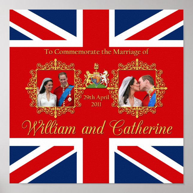 Poster Mariage royal - William et Kate (Devant)