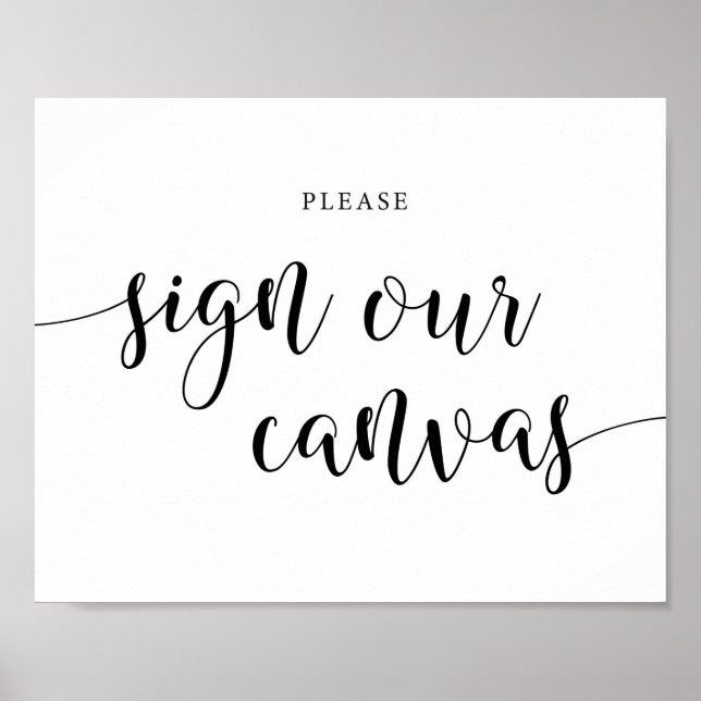 Poster Mariage rustique Signe Notre Panneau De Toile (Devant)