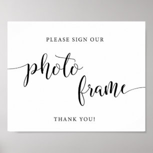Poster Mariage Rustique S'Il Vous Plaît Signer Notre Cadr