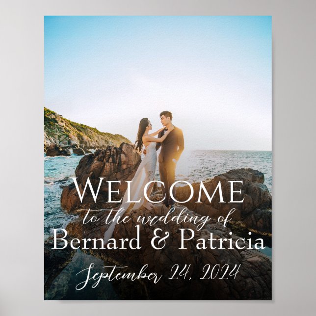 Poster Mariage Sign Photo : Customisez votre parfait Mari (Devant)