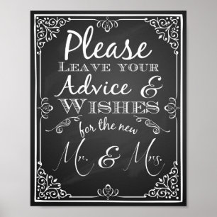 Poster Mariage signe conseil et souhaite bonne nouvelle M
