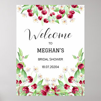 Poster Mariage sous la pluie de cerises