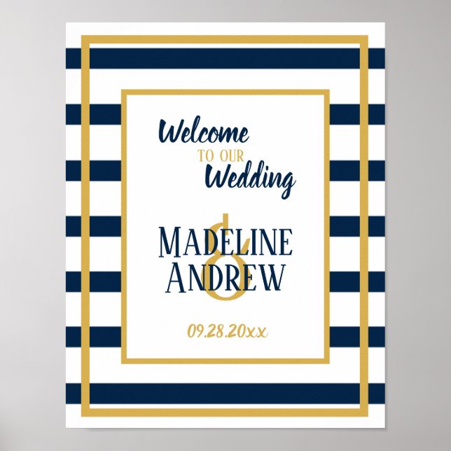 Poster Mariage sur mesure de la Marine (Devant)