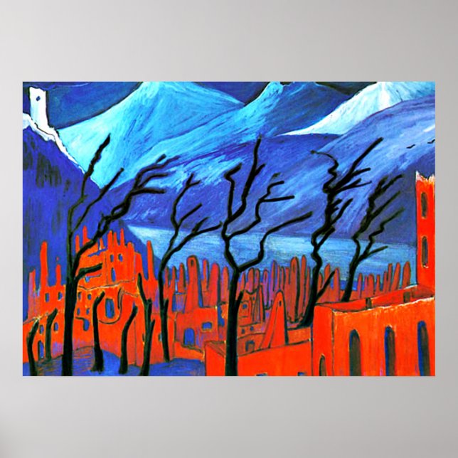 Poster Marianne von Werefkin - Rote Stadt (Devant)