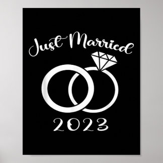Poster Marié 2023 Cercles Mariages Correspondant Couple N