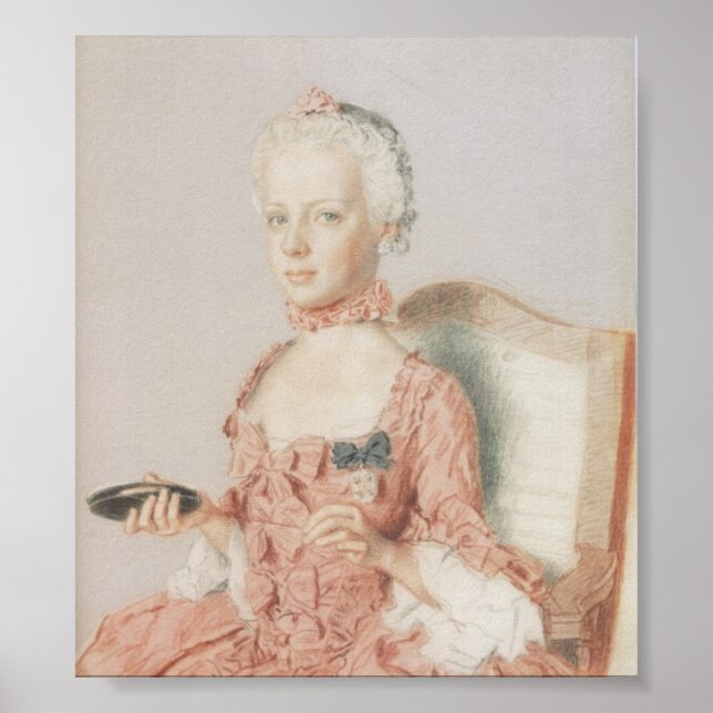 Poster Marie-Antonia d'Autriche - Jean-Étienne Liotard (Devant)