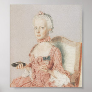 Poster Marie Antonia von Österreich-Jean-Étienne Liotard