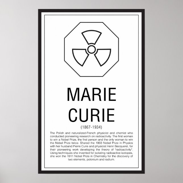 Poster Marie Curie (Devant)