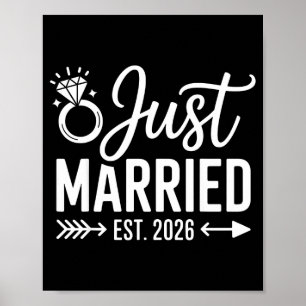 Poster Marié en 2026 Mariage Femme M. Mme Mariée Marié